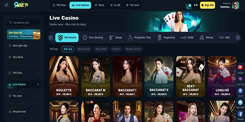 Live Casino 9Bet